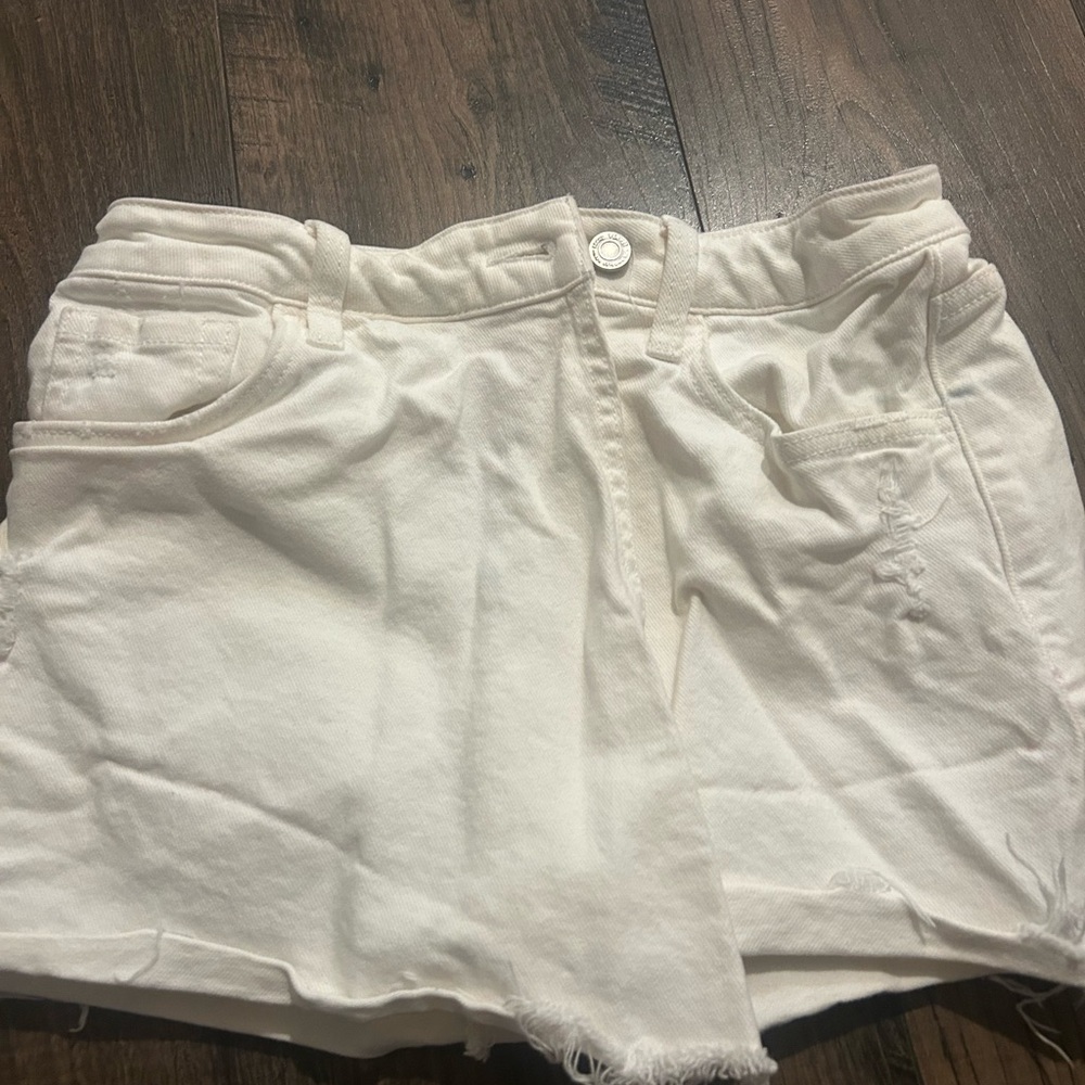 Women's White Denim Shorts
